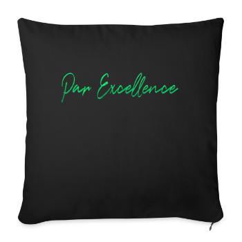 par excellence Français France spécial unique LZN - Housse de coussin décorative 45 x 45 cm - noir - Devant