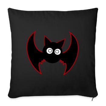 Halloween Bat - Sofa pillowcase 17,3'' x 17,3'' (45 x 45 cm) - black - Front