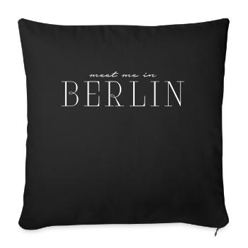 I love Berlin - Sofa pillowcase 17,3'' x 17,3'' (45 x 45 cm) - black - Front