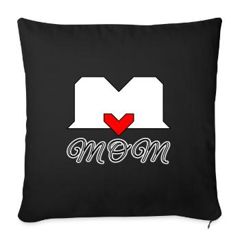 Mutterliebe best mum best MOM - Sofakissenbezug 45 x 45 cm - Schwarz - Vorne