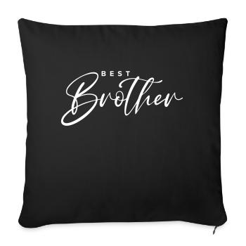 Best brother - Housse de coussin décorative 45 x 45 cm - noir - Devant