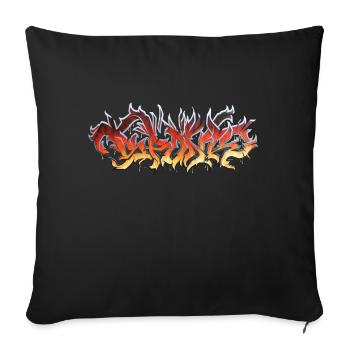 FIRE Graffiti - Sofakissenbezug 45 x 45 cm - Schwarz - Vorne