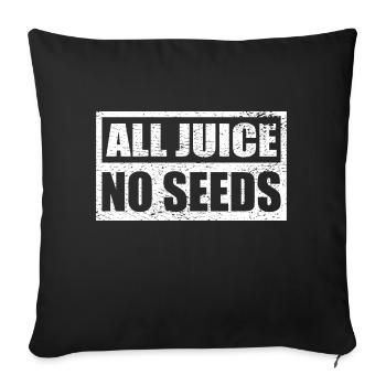 Vasectomy All Juice No Seeds Men Shooting Blanks - Sofakissenbezug 45 x 45 cm - Schwarz - Vorne