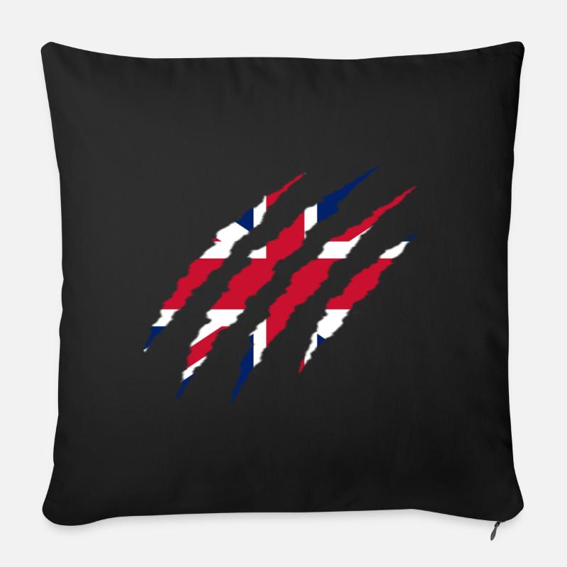 BRITISCHE KLAUE - Sofakissenbezug 45 x 45 cm - Schwarz