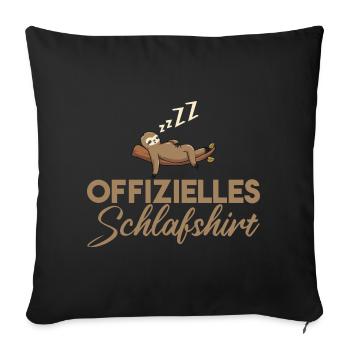 Snooze Fun - Sofa pillowcase 17,3'' x 17,3'' (45 x 45 cm) - black - Front