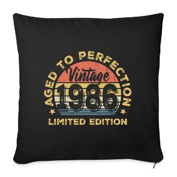 Vintage66 Limited Edition - Sofa pillowcase 17,3'' x 17,3'' (45 x 45 cm) - black - Front