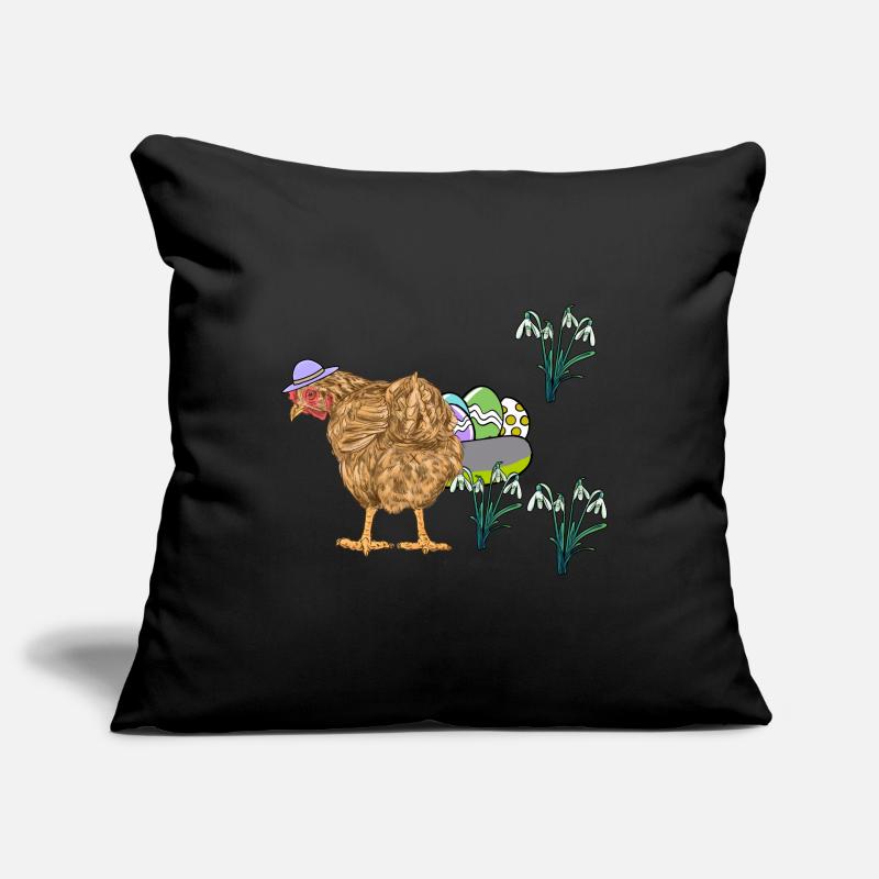 Chicken Poultry Eggs Nest Easter Eggs Easter Sofa pillowcase 17,3'' x 17,3'' (45 x 45 cm)