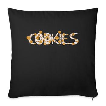 Cookies - Housse de coussin décorative 45 x 45 cm - noir - Devant