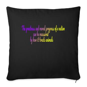 La grandeur d’une nation - Housse de coussin décorative 45 x 45 cm - noir - Devant