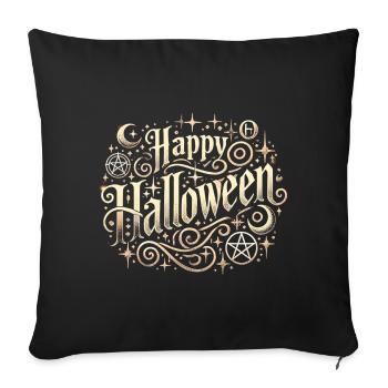 Mystical Halloween Shirt - Elegant Lettering - Sofa pillowcase 17,3'' x 17,3'' (45 x 45 cm) - black - Front