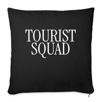 Tourist Squad Picture Photographer Vacation - Sofakissenbezug 45 x 45 cm - Schwarz - Vorne