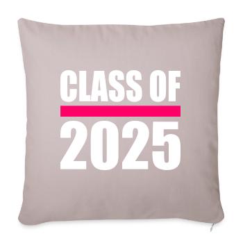 Class of 2025 - Sofa pillowcase 17,3'' x 17,3'' (45 x 45 cm) - light taupe - Front