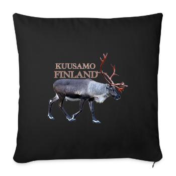 Kuusamo - Sofa pillowcase 17,3'' x 17,3'' (45 x 45 cm) - black - Front