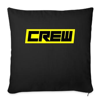 Crew - Sofakissenbezug 45 x 45 cm - Schwarz - Vorne