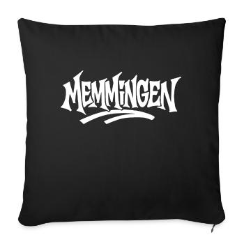 Memmingen Graffiti - Sofakissenbezug 45 x 45 cm - Schwarz - Vorne
