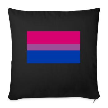 Drapeau bisexuel - Housse de coussin décorative 45 x 45 cm - noir - Devant