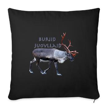 Buriid Juovllaid - Housse de coussin décorative 45 x 45 cm - noir - Devant