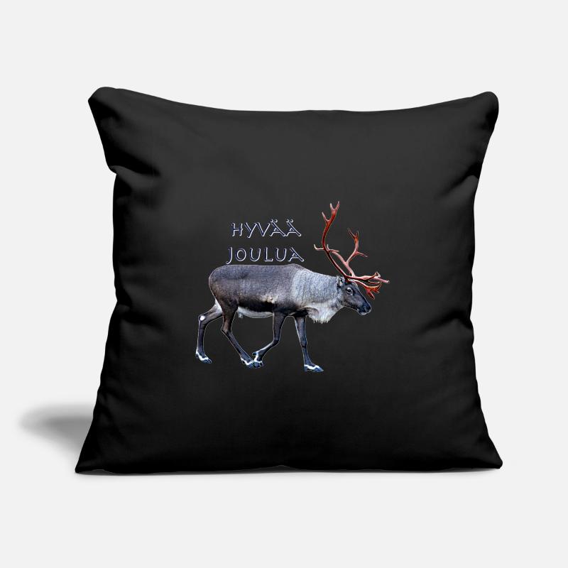 Hyvaa Joulua Housse de coussin décorative 45 x 45 cm