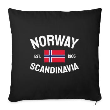 Norway - Norge - Norwegen - Scandinavia - 1905 - Sofakissenbezug 45 x 45 cm - Schwarz - Vorne
