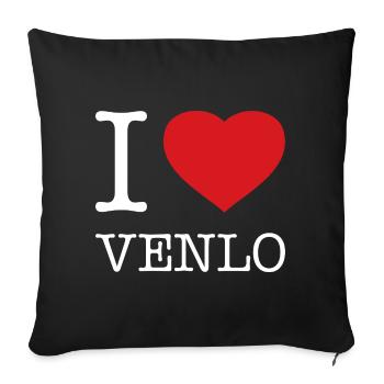 I love Venlo - Sofakissenbezug 45 x 45 cm - Schwarz - Vorne