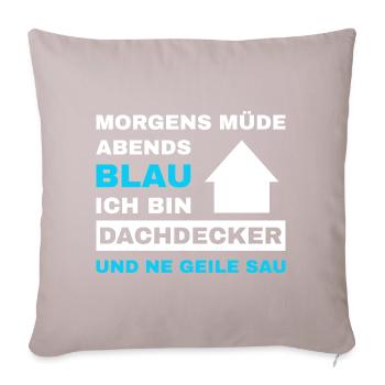 Roofer Roof Roofing Master Roofer - Sofa pillowcase 17,3'' x 17,3'' (45 x 45 cm) - light taupe - Front