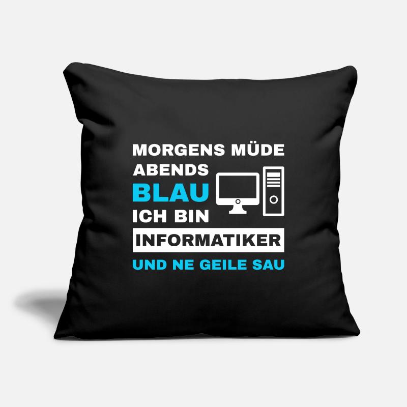 computer scientist programmer admin sayings funny Sofa pillowcase 17,3'' x 17,3'' (45 x 45 cm)