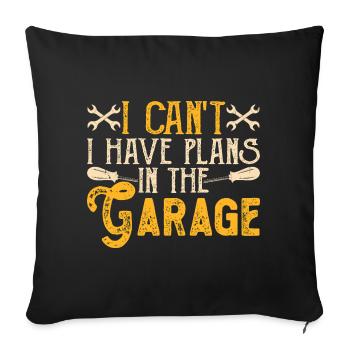 Mécanicien automobile Mécatronicien Technicien Tournevis Cadeau - Housse de coussin décorative 45 x 45 cm - noir - Devant