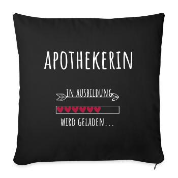 Pharmacy Student Profession Pharmacist Training - Sofa pillowcase 17,3'' x 17,3'' (45 x 45 cm) - black - Front