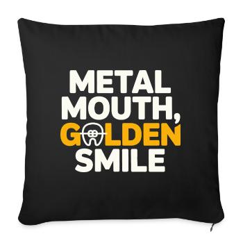 Dental Expert Braces Patient Success Gear  - Sofa pillowcase 17,3'' x 17,3'' (45 x 45 cm) - black - Front