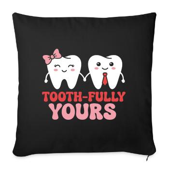 Couple Dental Assistant Dentist - Sofa pillowcase 17,3'' x 17,3'' (45 x 45 cm) - black - Front