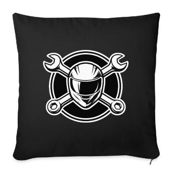 L’atelier est une thérapie - Housse de coussin décorative 45 x 45 cm - noir - Devant