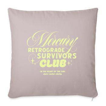 Club des survivants de Mercure rétrograde - Housse de coussin décorative 45 x 45 cm - taupe clair - Devant