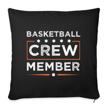 Équipe de basket-ball - Housse de coussin décorative 45 x 45 cm - noir - Devant