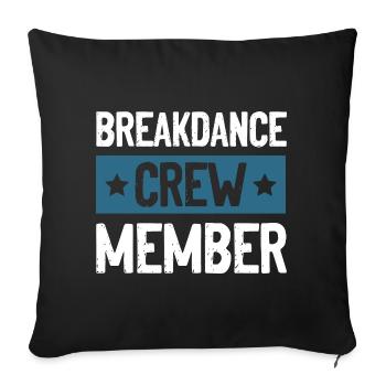 Équipe de breakdance - Housse de coussin décorative 45 x 45 cm - noir - Devant