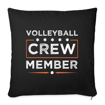 Équipe de volley-ball - Housse de coussin décorative 45 x 45 cm - noir - Devant