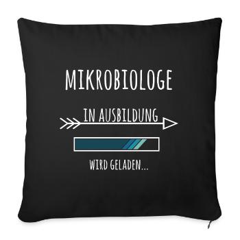 Mikrobiologe Ausbildung Medizinstudium Arzt - Sofakissenbezug 45 x 45 cm - Schwarz - Vorne