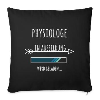 Physiologe Ausbildung Medizinstudium Arzt Medizin  - Sofakissenbezug 45 x 45 cm - Schwarz - Vorne