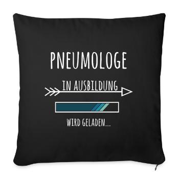 Pneumologe Ausbildung Medizinstudium Arzt Medizin  - Sofakissenbezug 45 x 45 cm - Schwarz - Vorne