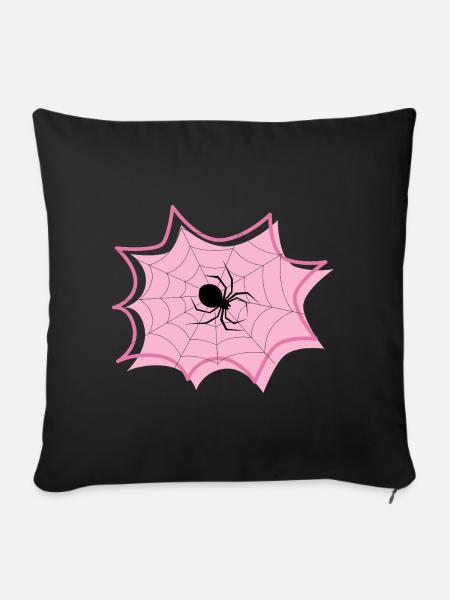 Spinne - Sofakissenbezug 45 x 45 cm - Schwarz