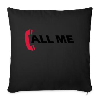 call_me_2c - Sofakissenbezug 45 x 45 cm - Schwarz - Vorne