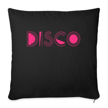 Disco - Sofakissenbezug 45 x 45 cm - Schwarz - Vorne