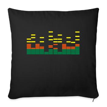 music - Sofakissenbezug 45 x 45 cm - Schwarz - Vorne