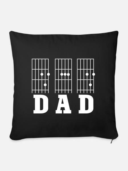 Guitar Dad - Sofakissenbezug 45 x 45 cm - Schwarz