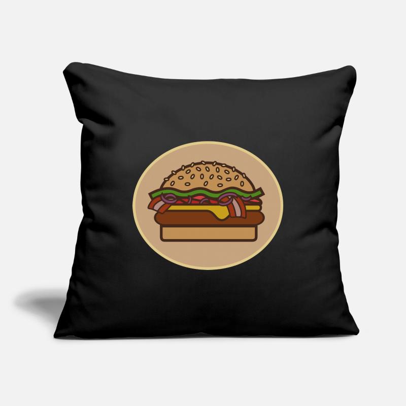 Cheeseburger Housse de coussin décorative 45 x 45 cm
