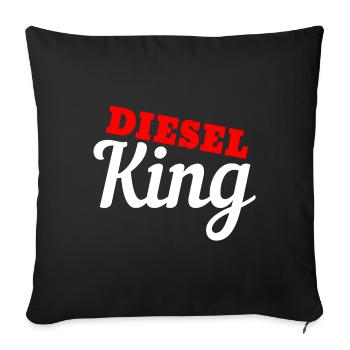 Diesel TDI Power garage garage cadeau - Housse de coussin décorative 45 x 45 cm - noir - Devant