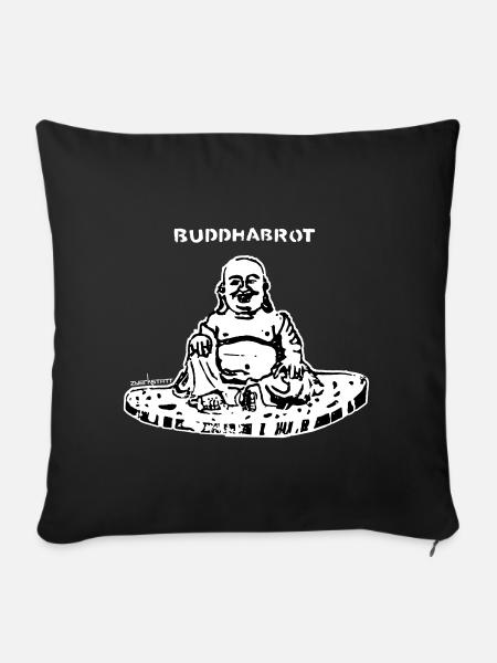 Buddhabrot - Sofakissenbezug 45 x 45 cm - Schwarz
