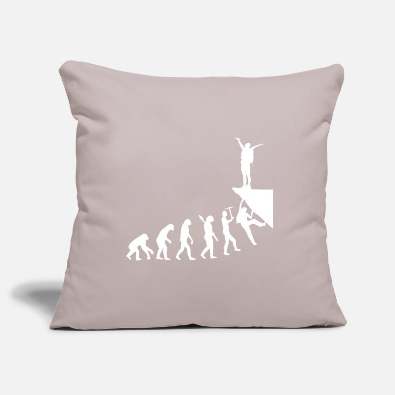 Evolution to Climb Mountaineering Evolution Sofa pillowcase 17,3'' x 17,3'' (45 x 45 cm)