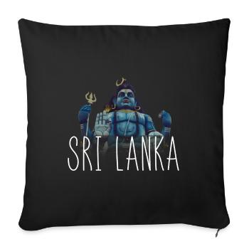 Sri Lanka Buddha Vacation Temple Central America Om - Sofa pillowcase 17,3'' x 17,3'' (45 x 45 cm) - black - Front