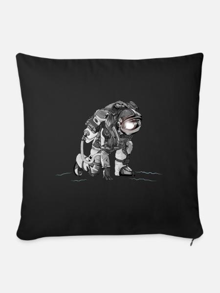 Astronaut - Sofakissenbezug 45 x 45 cm - Schwarz