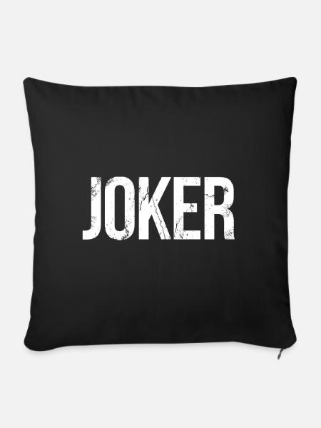 Joker - Sofakissenbezug 45 x 45 cm - Schwarz